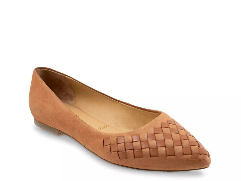 トロッターズ レディース シューズ パンプス Tシャツ Trotters Estee Flat Light Brown Suede ブラウン