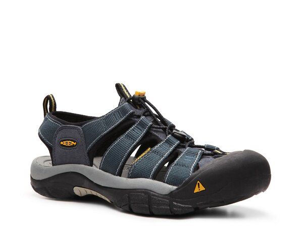 キーン メンズ シューズ サンダル Keen Newport H2 Sandal BlueBlackGreyYellow ブラック