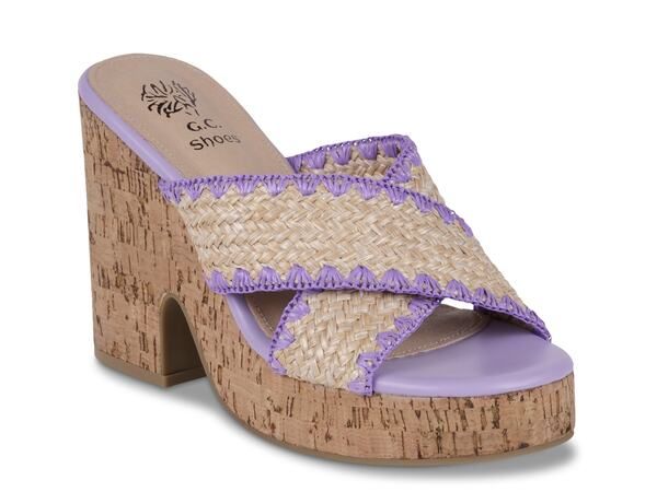 ジーシーシューズ レディース シューズ サンダル GC Shoes Elsa Flat Sandal Lavender ラベンダー