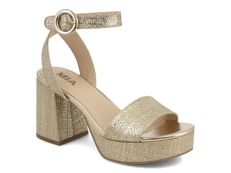 ミア レディース シューズ サンダル プラットフォーム Mia Renee Platform Sandal Gold Metallic ゴールド 15,600円
