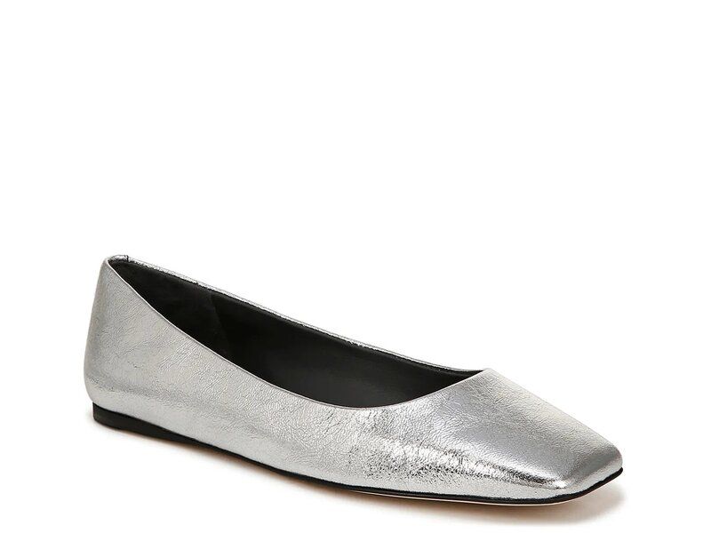 フランコサルト レディース シューズ パンプス Franco Sarto Flexamaya Ballet Flat Silver Metallic シルバー