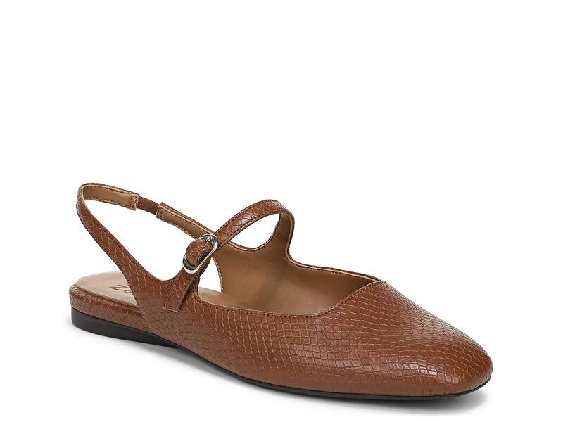 ナチュライザー レディース シューズ パンプス Naturalizer Annika Mary Jane Flat Brown Snake Print ブラウン