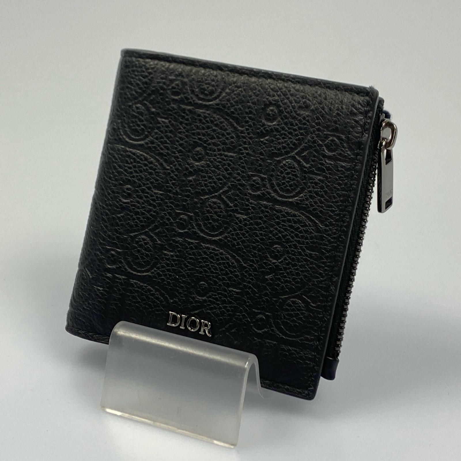 【姫路東店】 中古 Dior | ディオール 二つ折り財布 2つ折りウォレット グラビティ レザー 2ESBC339FLG_H00N 【125】