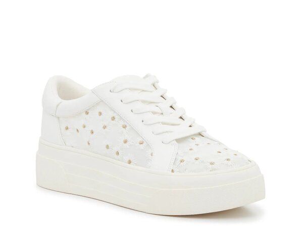 ジェシカシンプソン レディース シューズ スニーカー プラットフォーム Jessica Simpson Cherello Platform Sneaker Womens White Floral Print ホワイト