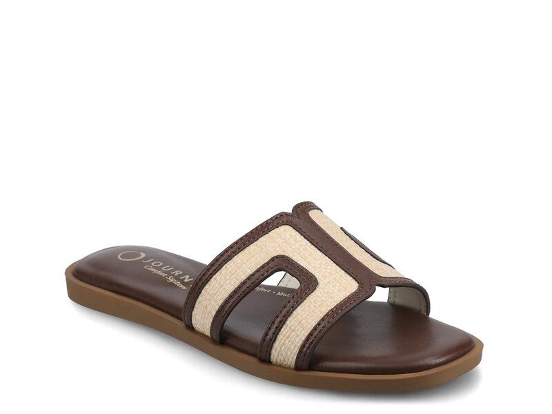 ジャーニー レディース シューズ サンダル Journee Primah Sandal BrownBeige Raffia ブラウン
