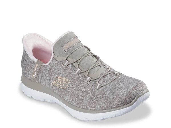 スケッチャーズ レディース シューズ スニーカー Skechers Hands Free Slipins Summits Everyday Set Sneaker Womens Taupe トープ