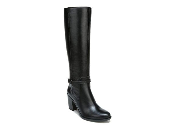 ナチュライザー レディース シューズ ブーツ・レインブーツ Naturalizer Kalina Boot Black Leather ブラック