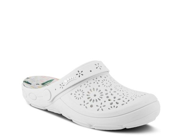 スプリングステップ レディース シューズ スリッポン・ローファー Spring Step Contigo Clog White ホワイト