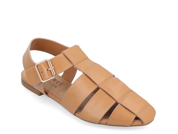 ジュルネ コレクション レディース シューズ サンダル Journee Collection Cailinna Fisherman Sandal Dark Brown ブラウン
