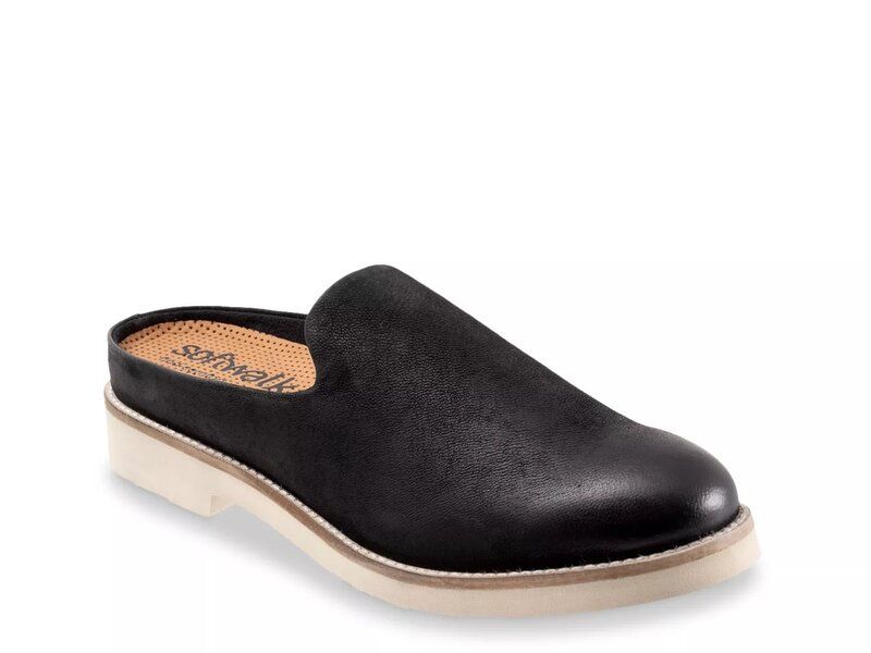 ソフトウォーク レディース シューズ サンダル Softwalk Wolcott II Mule Black Nubuck ブラック