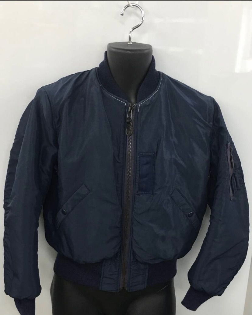 THE REAL McCOy'S　ザ　リアル　マッコイズ　B-15C　フライトジャケット　34　NVY　初期　8415-633-9628　古着　ミリタリー　服 （26273）