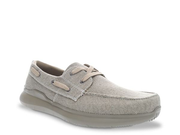 プロペット メンズ シューズ デッキシューズ Propet Viasol Boat Shoe Stone Grey グレー