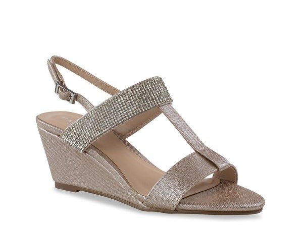 パラドックスロンドン レディース シューズ サンダル Paradox London Jacey Wedge Sandal Champagne シャンパン