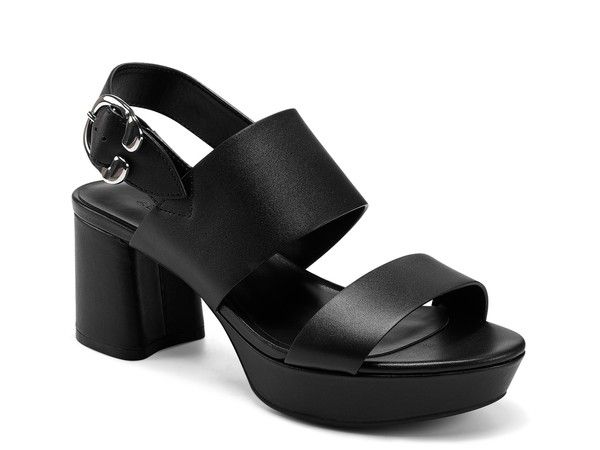 エアロソールズ レディース シューズ サンダル プラットフォーム Aerosoles Camera Platform Sandal Black ブラック