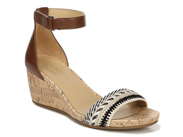 ナチュライザー レディース シューズ サンダル Naturalizer Areda Wedge Sandal Dark Brown ブラウン