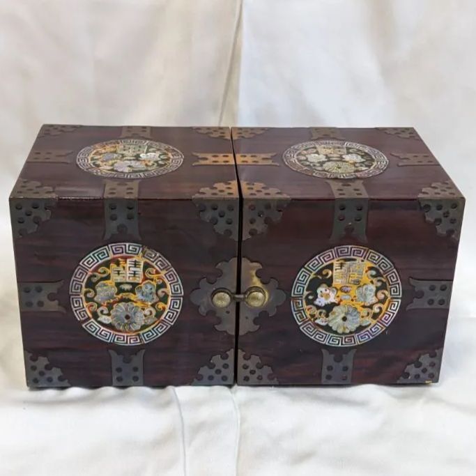 韓国伝統工芸品 螺鈿細工 小物入れ ジュエリーボックス 宝石箱 - メルカリ