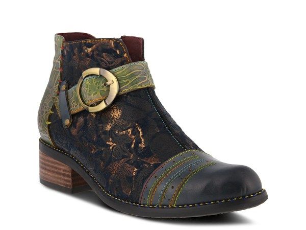 スプリングステップ レディース シューズ ブーツ・レインブーツ LArtiste by Spring Step Georgiana Bootie Navy ネイビー