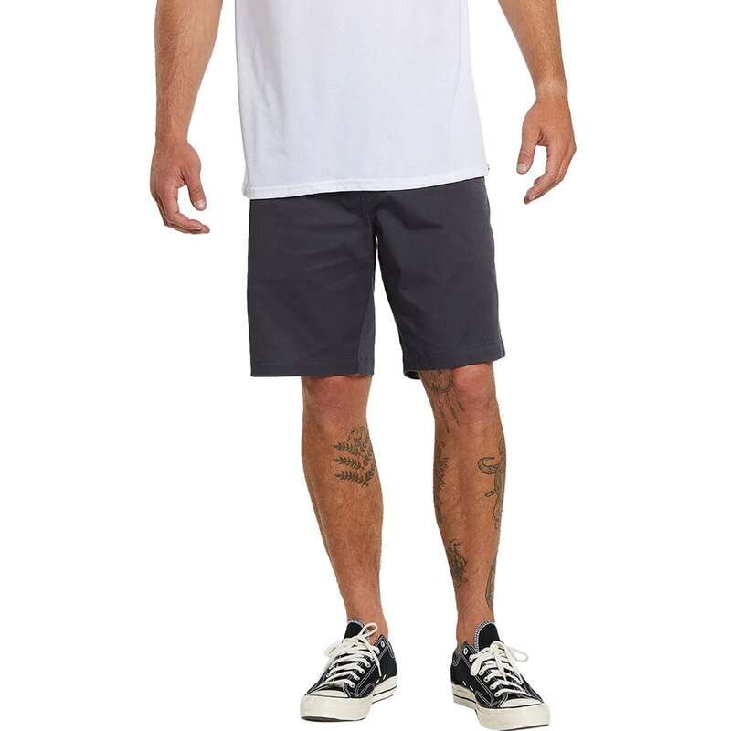 ボルコム メンズ ボトムス ハーフパンツ・ショーツ Volcom Frickin Elastic Waist 19 Short Mens Charcoal チャコール