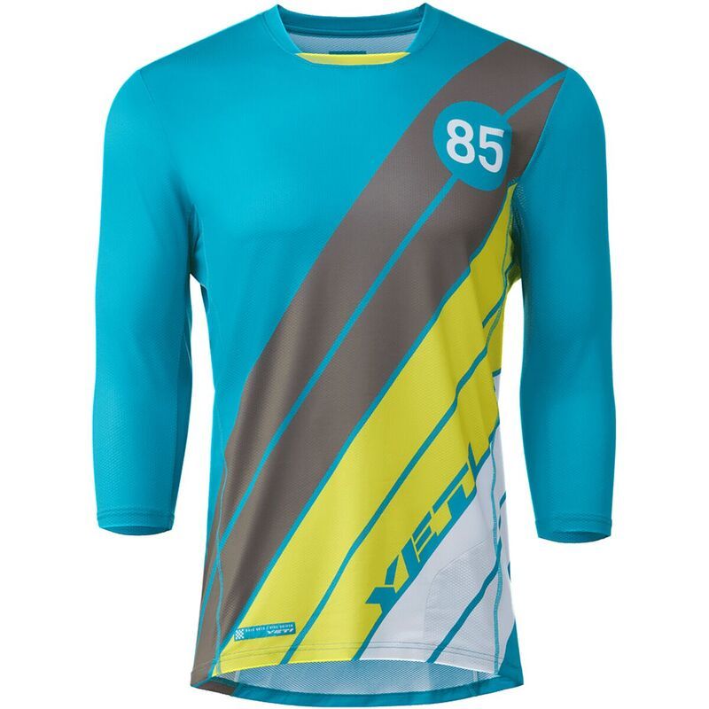 イエティ サイクル メンズ トップス Tシャツ ジャージー Yeti Cycles Enduro 34Sleeve Jersey Mens Turq Stripe ストライプ