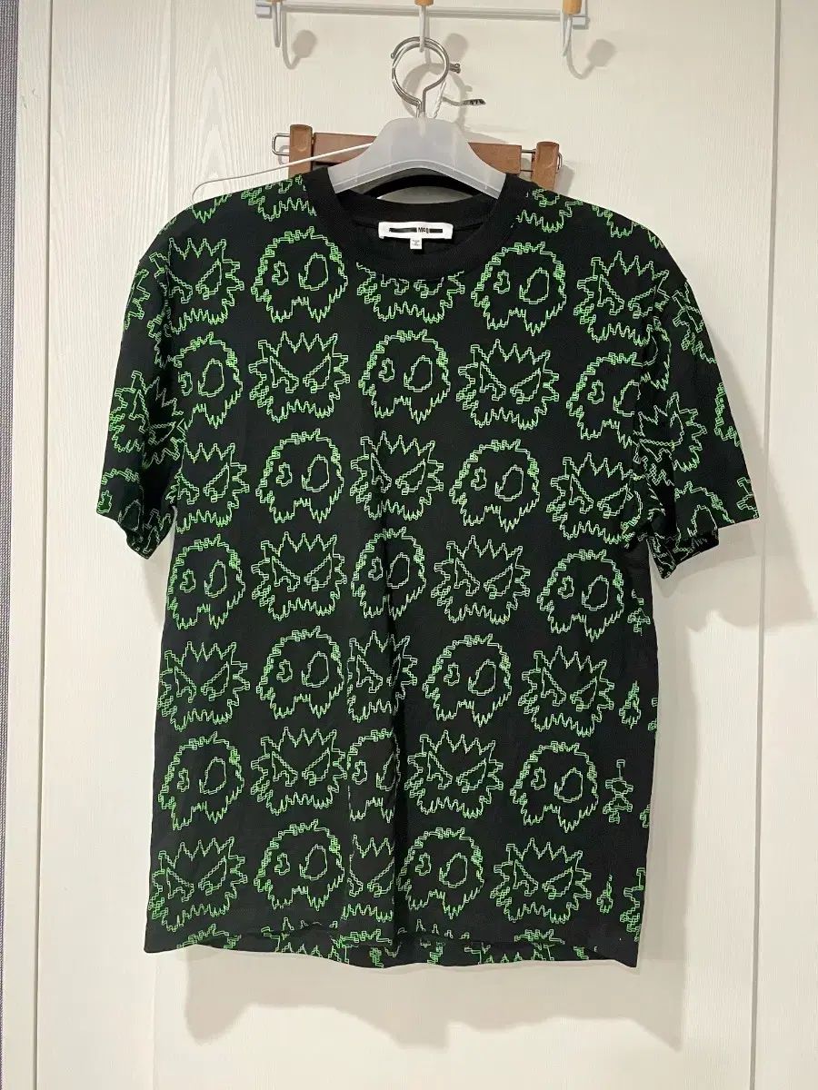 McQ グリーン プリンティング 半袖 Tシャツ M