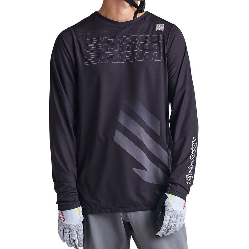 トロイリーデザイン メンズ トップス Tシャツ ジャージー 長袖 Troy Lee Designs Skyline LongSleeve Jersey Mens Sram Eagle One Black ブラック