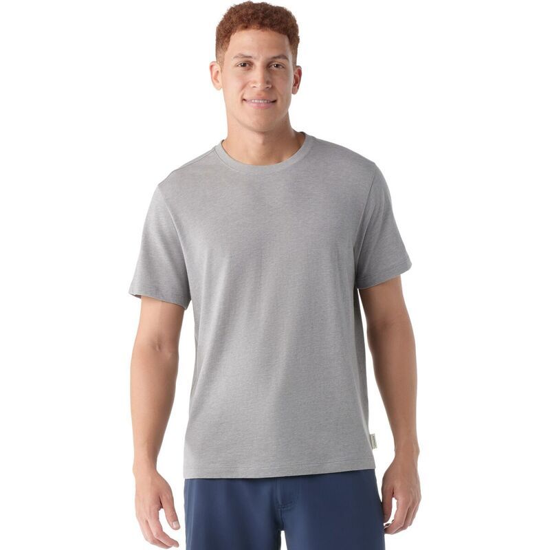 スマートウール メンズ トップス Tシャツ 半袖 Smartwool Perfect Crew ShortSleeve TShirt Mens Light Gray Heather グレー