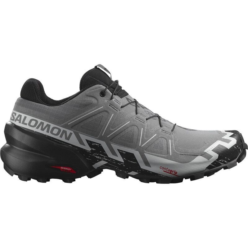 サロモン メンズ シューズ スニーカー Salomon Speedcross 6 Trail Running Shoe Mens Quiet ShadeBlackPearl Blue パール