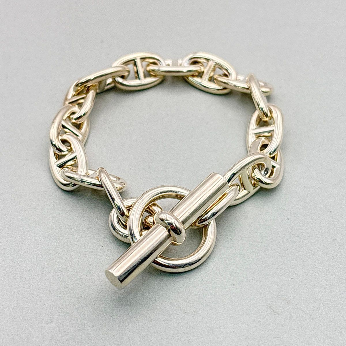 HERMES エルメス シェーヌダンクル ブレスレット MM ブレスレット メンズ シルバー925 シルバー 中古