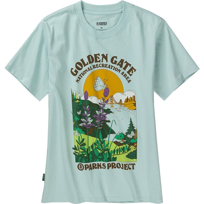 パークスプロジェクト レディース トップス Tシャツ Parks Project San Francisco Relaxed TShirt Womens Light Blue ブルー