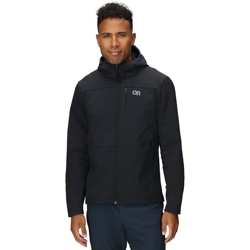 アウトドアリサーチ メンズ アウター ジャケット・ブルゾン フーデッドジャケット ジャケット Outdoor Research Ultima Softshell Hooded Jacket Mens Black ブラック
