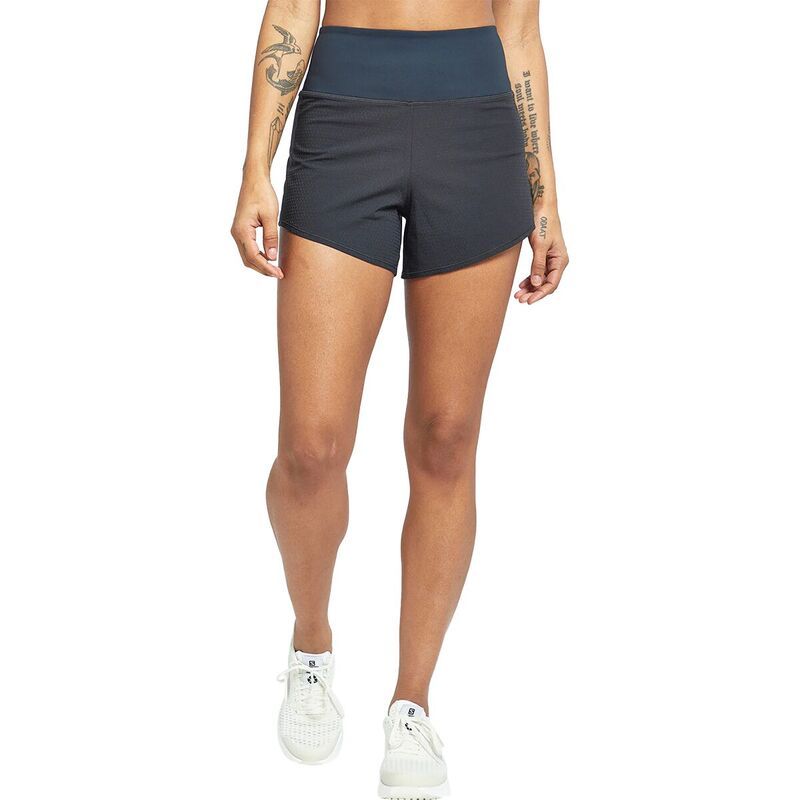 オイセル レディース ボトムス カジュアルパンツ Oiselle High Rise Roga Solid 4in Short Womens Black ブラック