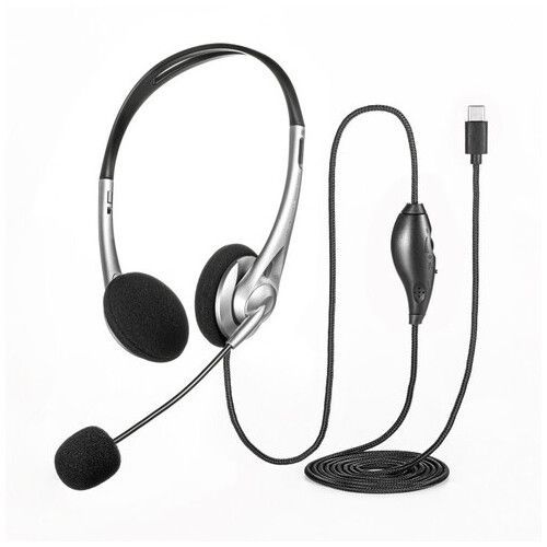 USB TypeCヘッドセット MM-HSTC03SVMM-HSTC03SV【サンワサプライ】