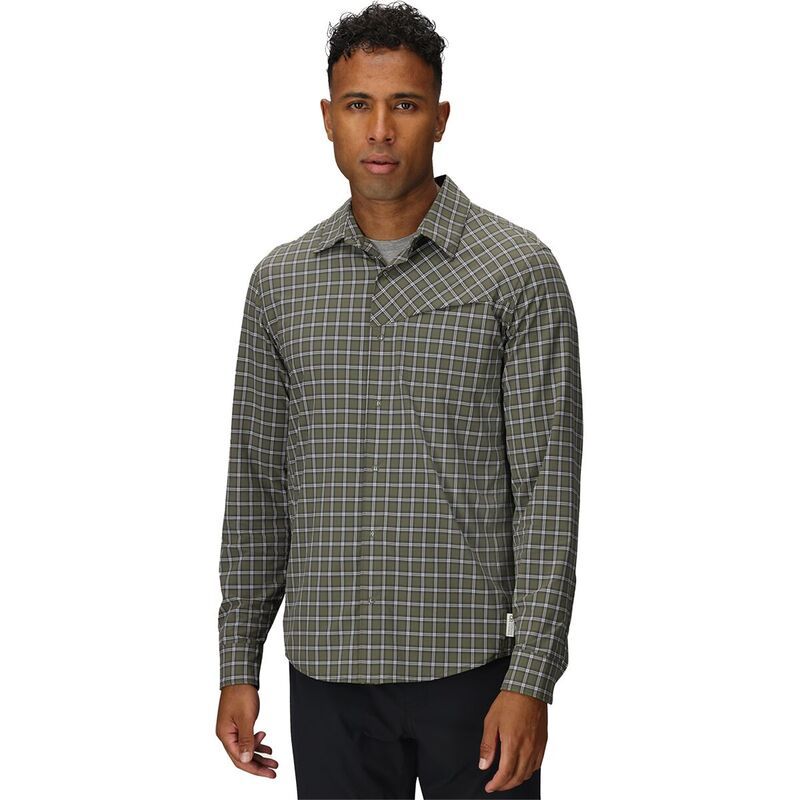アウトドアリサーチ メンズ トップス シャツ 長袖 Outdoor Research Astroman LongSleeve Sun Shirt Mens Ranger Green Plaid グリーン