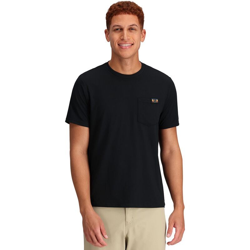 アウトドアリサーチ メンズ トップス シャツ Tシャツ Outdoor Research Essential Pocket TShirt Mens Black ブラック
