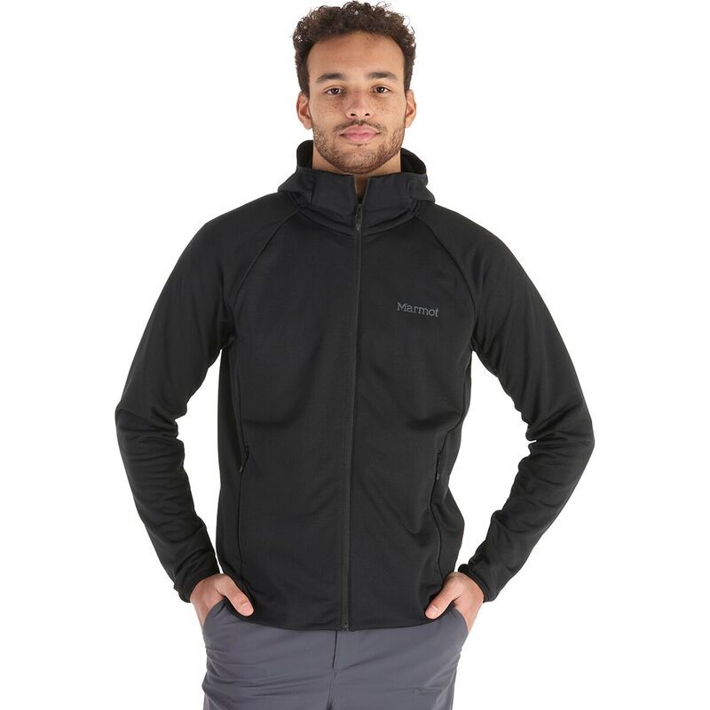 マーモット メンズ アウター ジャケット・ブルゾン パーカー Marmot Leconte FullZip Hoodie Mens Black ブラック
