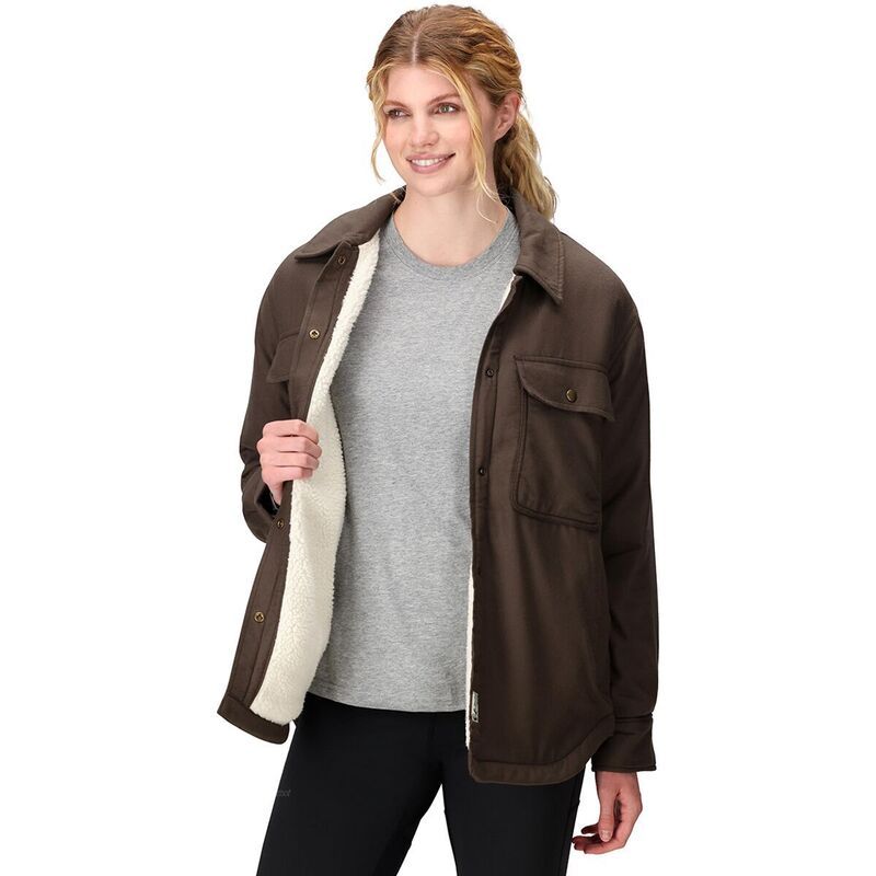 マーモット レディース アウター ジャケット・ブルゾン ジャケット Marmot Ridgefield Sherpa Flannel Jacket Womens Hickory Nut