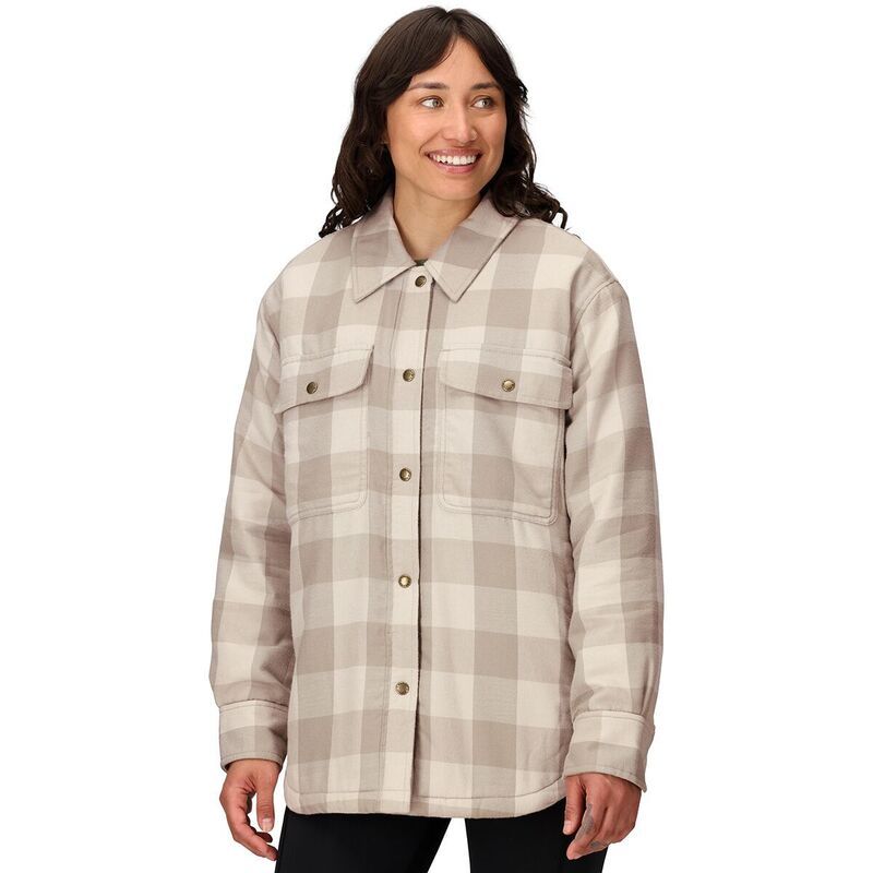 マーモット レディース アウター ジャケット・ブルゾン ジャケット Marmot Ridgefield Sherpa Flannel Jacket Womens Birch Bark