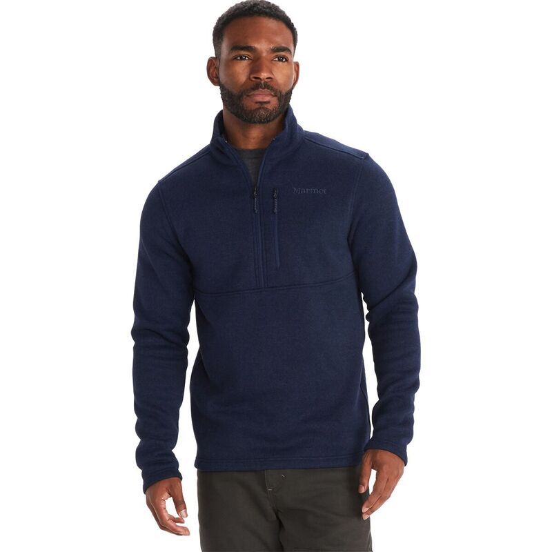マーモット メンズ アウター ジャケット・ブルゾン フリース Marmot Drop Line 12Zip Fleece Jacket Mens Arctic Navy ネイビー