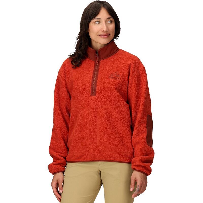 マーモット レディース アウター ジャケット・ブルゾン フリース Marmot Wanderer High Pile Fleece Pullover Womens Sumac