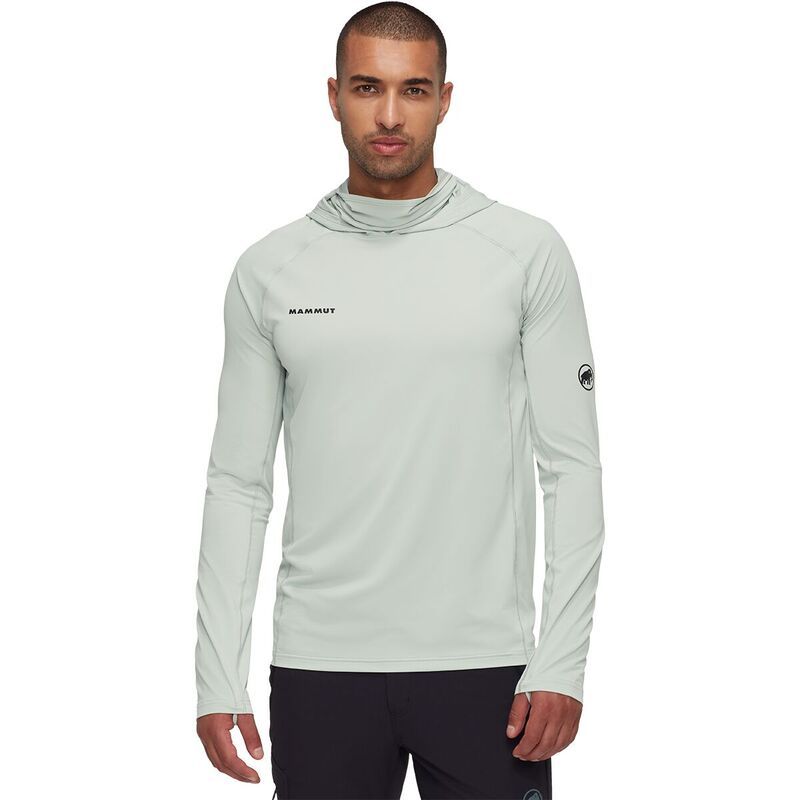 マムート メンズ トップス シャツ パーカー Mammut Selun FL Sun Hoodie Mens Silver Sage セージ