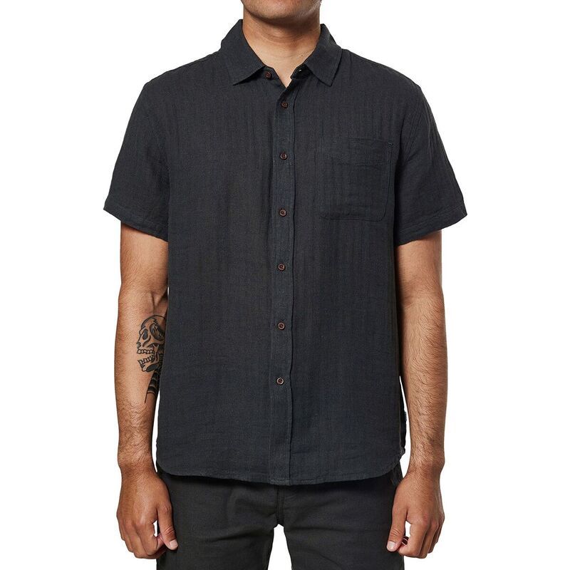 ケイティン メンズ トップス シャツ Katin Alan Solid Shirt Mens Black Wash ブラック