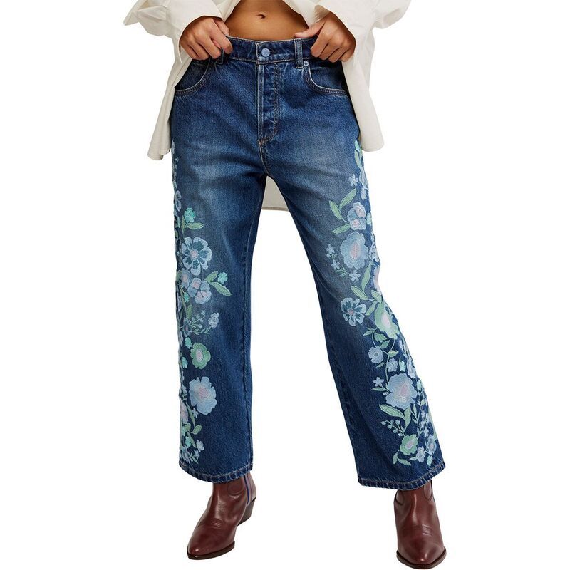 フリーピープル レディース ボトムス カジュアルパンツ フラワー柄 刺繍 フラワー Free People Willow Floral Embroidered Pant Womens Forget Me Not 26,128円