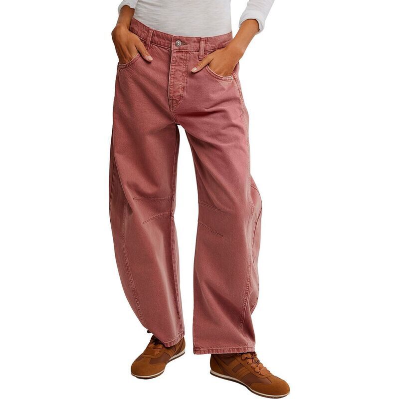 フリーピープル レディース ボトムス カジュアルパンツ Free People Good Luck Mid Rise Barrel Pant Womensunsetter