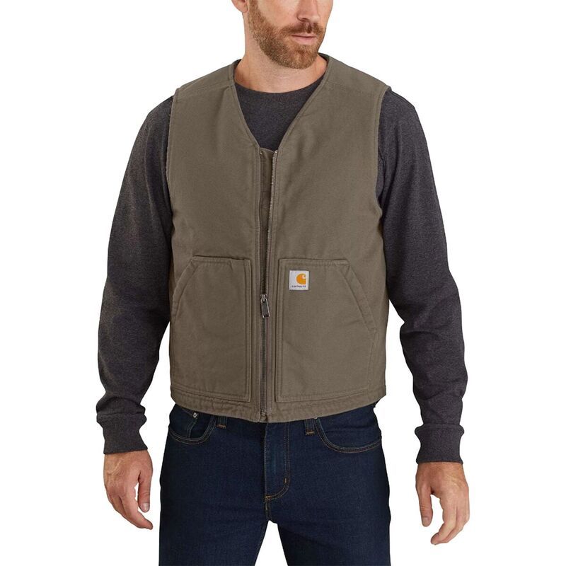 カーハート メンズ トップス ベスト Carhartt Washed Duck Sherpa Lined Vest Mens Driftwood 19,236円
