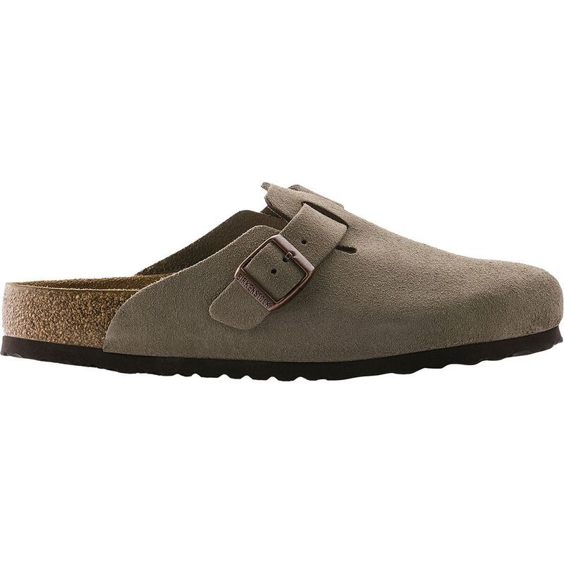 ビルケンシュトック メンズ シューズ サンダル スエード Birkenstock Boston Soft Footbed Suede Clog Mens Taupe Suede トープ