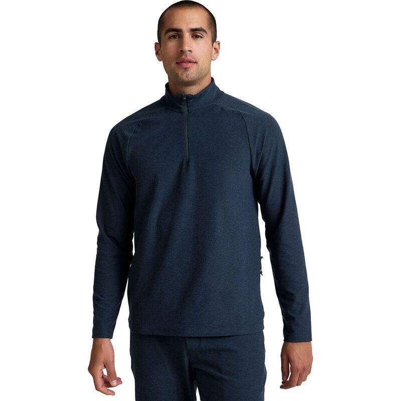 ビヨンドヨガ メンズ アウター ニット・セーター ハーフジップ Beyond Yoga Spacedye Terrain Quarter Zip Pullover Mens Nocturnal Navy ネイビー