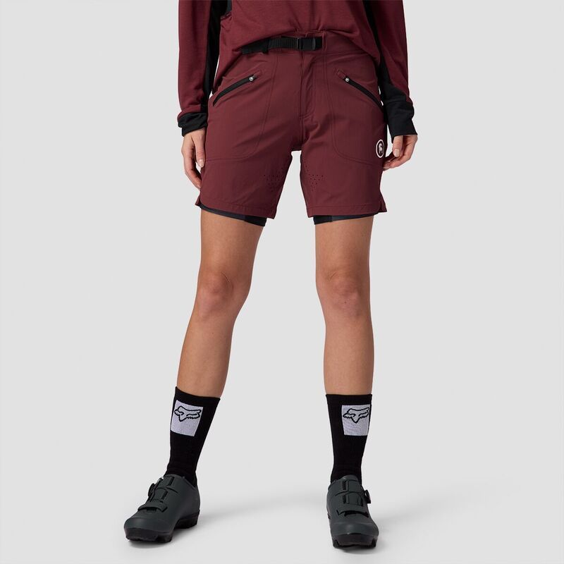 バックカントリー レディース ボトムス ハーフパンツ・ショーツ Backcountry Slickrock 7in Bike Short Womens Red Mahogany レッド