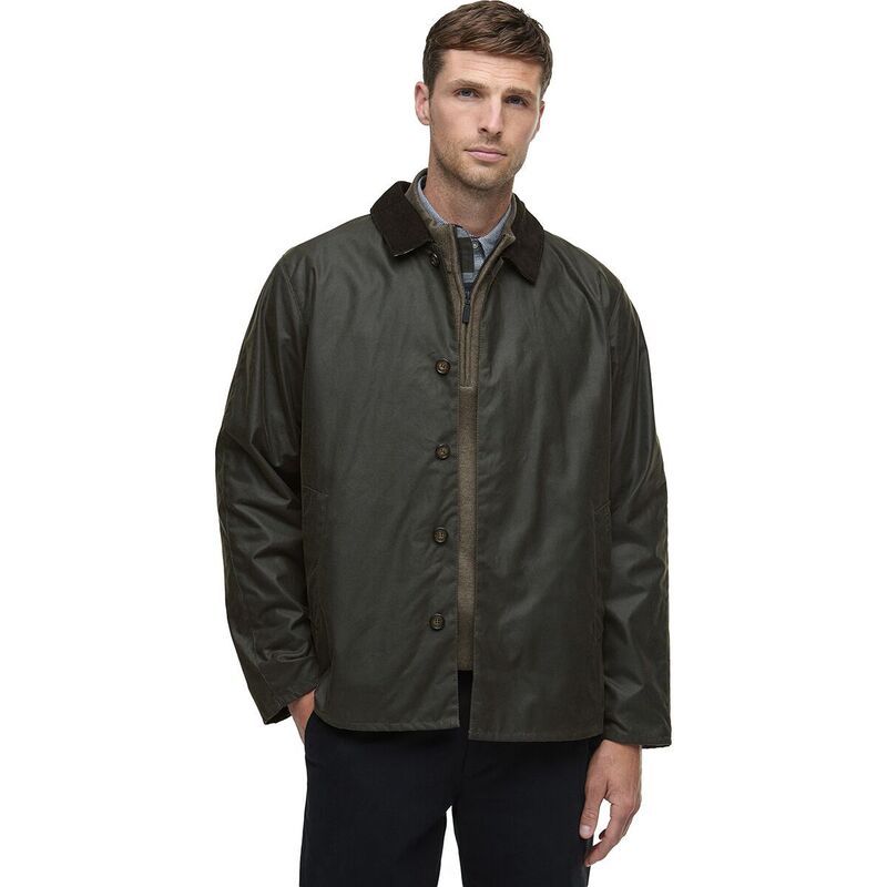 バブアー メンズ アウター ジャケット・ブルゾン Barbour Short Lorden Wax Mac Mens Olive オリーブ