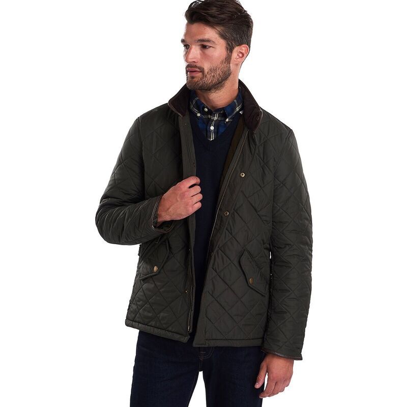 バブアー メンズ アウター ジャケット・ブルゾン キルティング ジャケット Barbour Powell Quilted Jacket Mens SageOlive セージ
