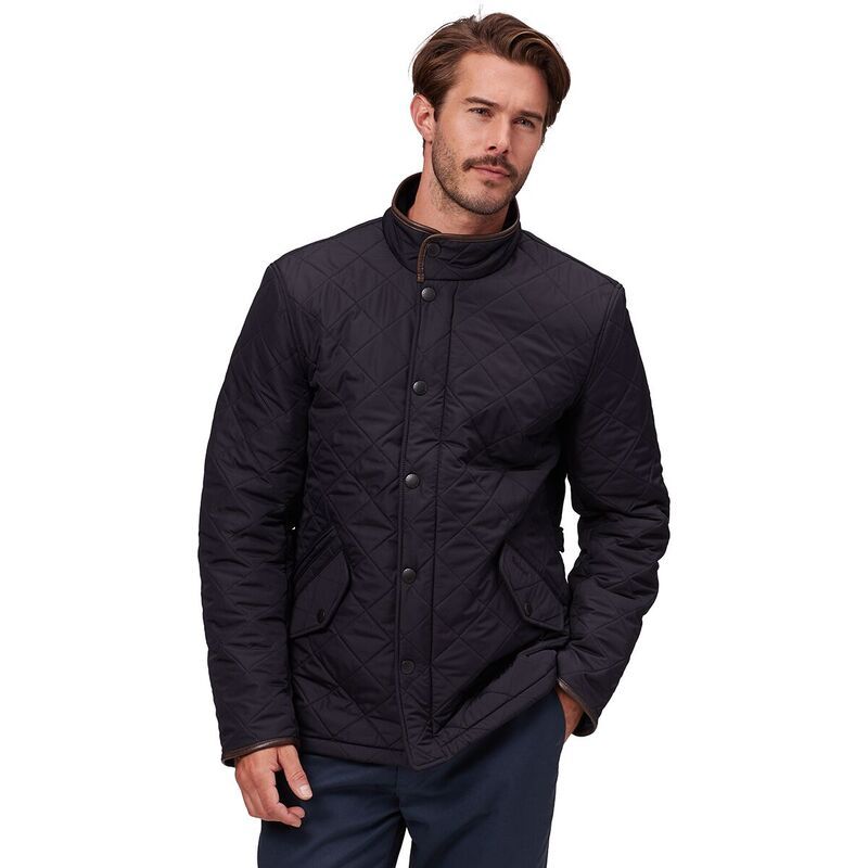 バブアー メンズ アウター ジャケット・ブルゾン キルティング ジャケット Barbour Powell Quilted Jacket Mens Navy ネイビー